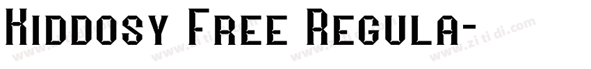 Kiddosy Free Regula字体转换